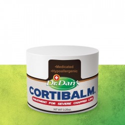 Dr. Dan's CortiBalm Lip Balm With 1% Hydrocortisone In Handy Pocket Size Jar 7g (0.25 oz)